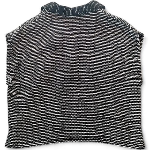 Dahlia Popovits Handmade Handwoven Cardigan‎ Wearable Art Lagenlook Black White - Picture 7 of 7